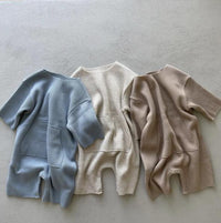 Load image into Gallery viewer, Baby Unisex Solid Color Crochet Jumpsuits Wholesale 220920131
