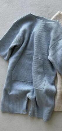 Load image into Gallery viewer, Baby Unisex Solid Color Crochet Jumpsuits Wholesale 220920131
