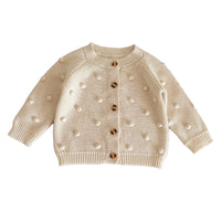 Load image into Gallery viewer, Baby Girls Solid Color Polka dots Cardigan Knitwear Wholesale 220920156
