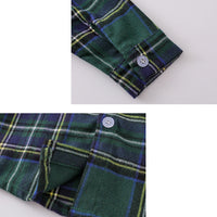 Load image into Gallery viewer, 2 Pieces Set Baby Kid Boys Checked Shirts And Solid Color Jumpsuits Wholesale 220920169
