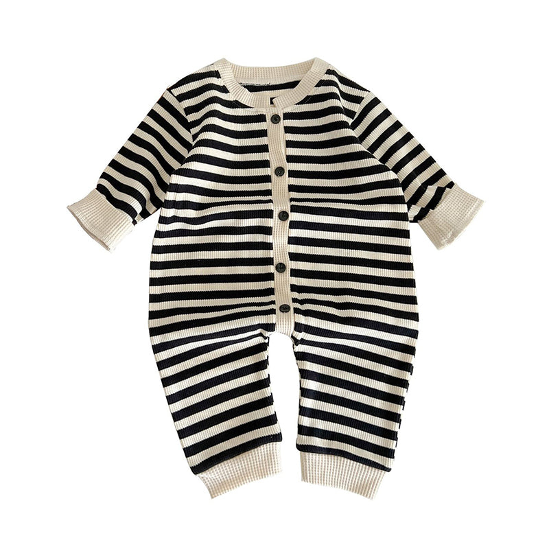 Baby Kid Unisex Striped Color-blocking Jumpsuits Wholesale 220920176