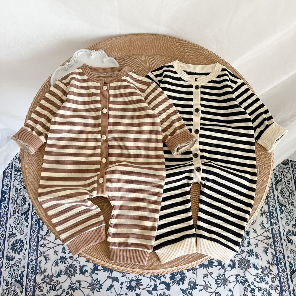 Baby Kid Unisex Striped Color-blocking Jumpsuits Wholesale 220920176