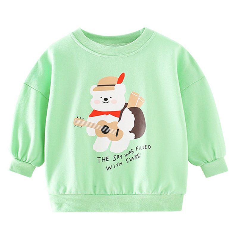 Baby Kid Girls Cartoon Hoodies Swearshirts Wholesale 220920184