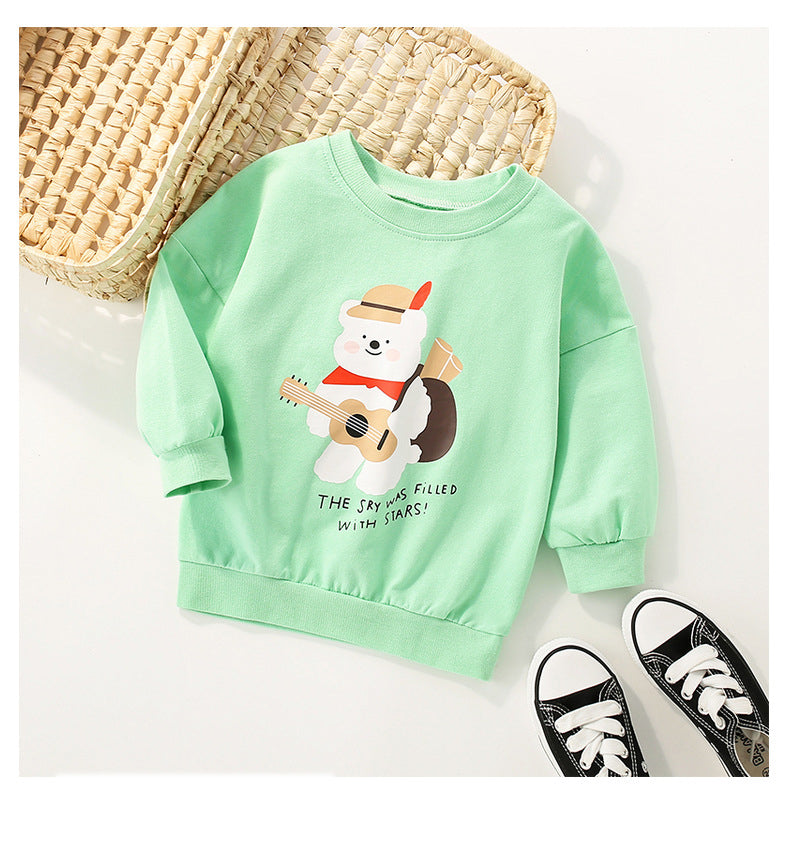 Baby Kid Girls Cartoon Hoodies Swearshirts Wholesale 220920184