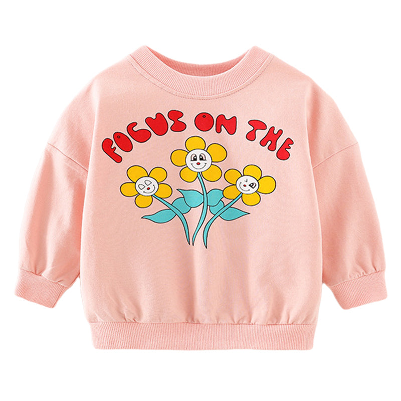 Baby Kid Girls Flower Hoodies Swearshirts Wholesale 220920186