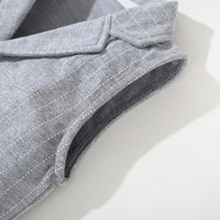 Load image into Gallery viewer, 2 Pieces Set Baby Boys Birthday Striped Color-blocking Bow Jumpsuits And Vests Waistcoats Wholesale 22092019
