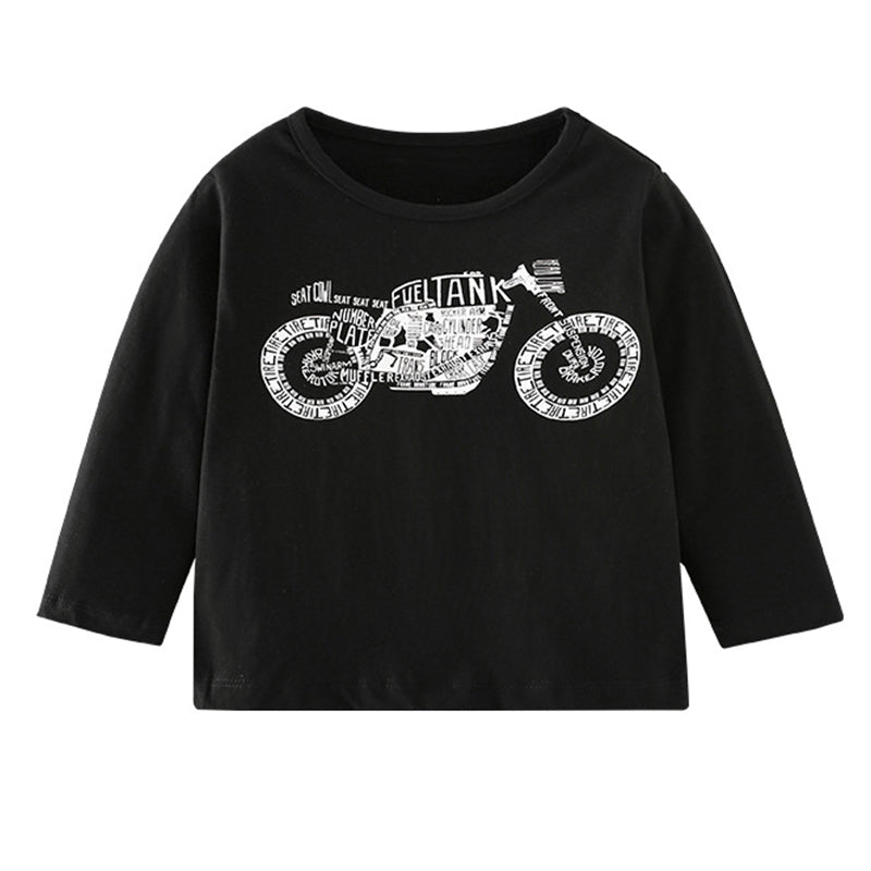 Baby Kid Boys Letters Cartoon Tops Wholesale 220920197