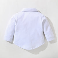 Load image into Gallery viewer, 2 Pieces Set Baby Kid Boys Birthday Striped Color-blocking Houndstooth Bow Tops And Pants Wholesale 22092020
