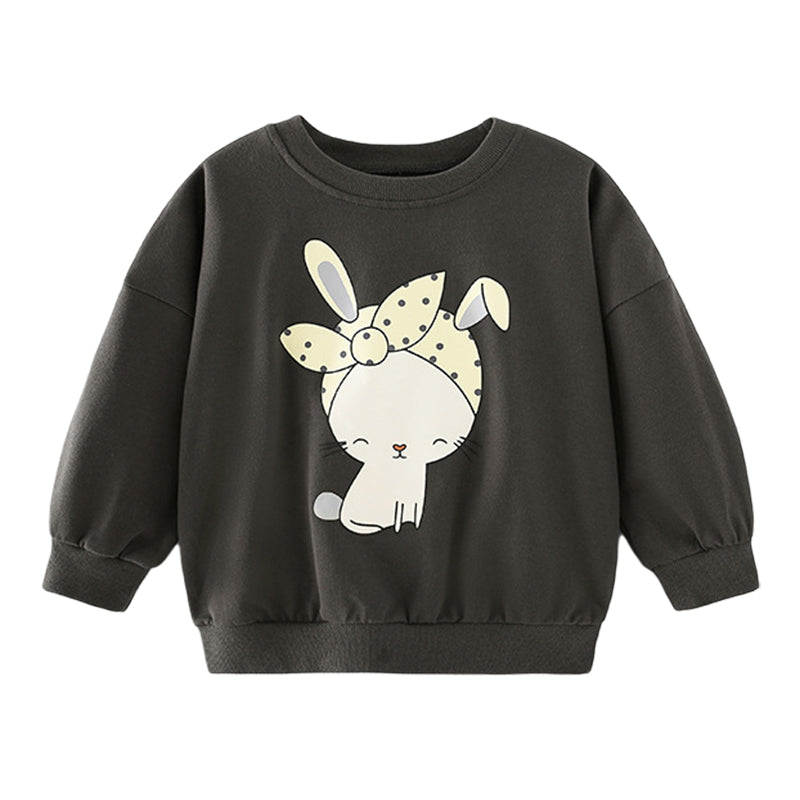 Baby Kid Girls Cartoon Print Hoodies Swearshirts Wholesale 220920255