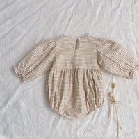Load image into Gallery viewer, Baby Girls Checked Rompers Wholesale 220920262

