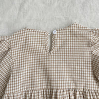 Load image into Gallery viewer, Baby Girls Checked Rompers Wholesale 220920262

