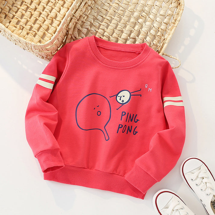 Baby Kid Boys Letters Cartoon Print Hoodies Swearshirts Wholesale 220920268