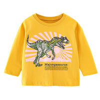 Load image into Gallery viewer, Baby Kid Boys Letters Dinosaur Cartoon Print Tops Wholesale 220920270
