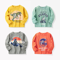 Load image into Gallery viewer, Baby Kid Boys Letters Dinosaur Cartoon Print Tops Wholesale 220920270
