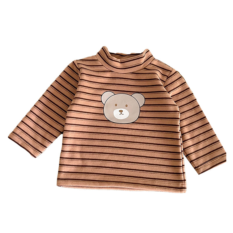 Baby Kid Unisex Striped Animals Muslin&Ribbed Tops Rompers Wholesale 220920281