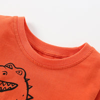 Load image into Gallery viewer, Baby Kid Boys Letters Dinosaur Cartoon Print Tops Wholesale 220920291
