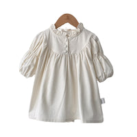 Load image into Gallery viewer, Baby Girls Solid Color Flower Print Rompers Wholesale 220920299
