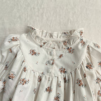 Load image into Gallery viewer, Baby Girls Solid Color Flower Print Rompers Wholesale 220920299
