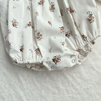 Load image into Gallery viewer, Baby Girls Solid Color Flower Print Rompers Wholesale 220920299

