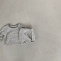Load image into Gallery viewer, 2 Pieces Set Baby Unisex Solid Color Muslin&amp;Ribbed Sweaters And Shorts Wholesale 220920300
