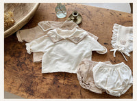 Load image into Gallery viewer, 2 Pieces Set Baby Unisex Cartoon Tops And Solid Color Shorts Wholesale 220920317
