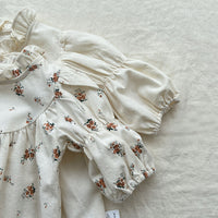 Load image into Gallery viewer, Baby Girls Flower Print Rompers Dresses Wholesale 220920328
