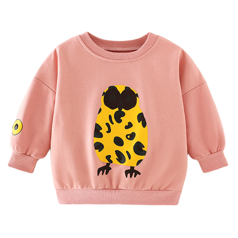 Baby Kid Girls Cartoon Print Hoodies Swearshirts Wholesale 220920333