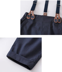 Load image into Gallery viewer, 3 Pieces Set Baby Kid Boys Birthday Party Solid Color Vests Waistcoats And Bow Shirts And Jumpsuits Wholesale 220920344
