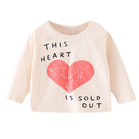 Load image into Gallery viewer, Baby Kid Girls Letters Love heart Print Tops Wholesale 220920351
