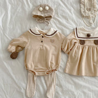 Load image into Gallery viewer, Baby Girls Striped Cartoon Rompers Wholesale 220920368
