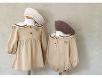 Load image into Gallery viewer, Baby Girls Striped Cartoon Rompers Wholesale 220920368
