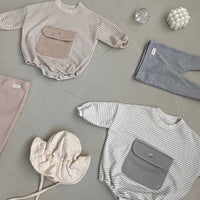 Load image into Gallery viewer, Baby Unisex Striped Color-blocking Rompers Wholesale 220920400
