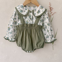 Load image into Gallery viewer, Baby Girls Solid Color Rompers Wholesale 220920401
