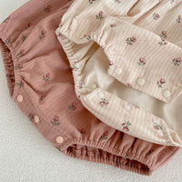 Load image into Gallery viewer, Baby Girls Color-blocking Lace Print Rompers Wholesale 220920410
