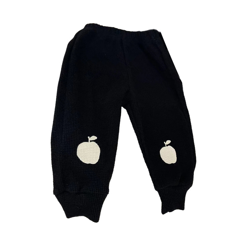 Baby Unisex Solid Color Fruit Print Pants Wholesale 220920425