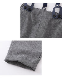 Load image into Gallery viewer, 3 Pieces Set Baby Kid Boys Dressy Birthday Party Solid Color Bow Shirts Vests Waistcoats And Jumpsuits Wholesale 220920437
