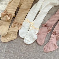 Load image into Gallery viewer, Baby Kid Girls Solid Color Muslin&amp;Ribbed Pants Leggings Wholesale 220920441
