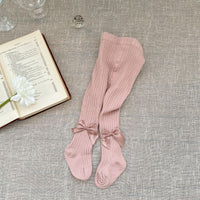 Load image into Gallery viewer, Baby Kid Girls Solid Color Muslin&amp;Ribbed Pants Leggings Wholesale 220920441
