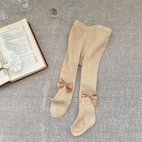 Load image into Gallery viewer, Baby Kid Girls Solid Color Muslin&amp;Ribbed Pants Leggings Wholesale 220920441
