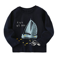 Load image into Gallery viewer, Baby Kid Boys Letters Cartoon Print Tops Wholesale 220920455
