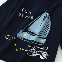 Load image into Gallery viewer, Baby Kid Boys Letters Cartoon Print Tops Wholesale 220920455
