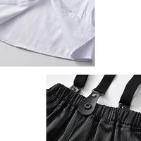 Load image into Gallery viewer, 2 Pieces Set Baby Kid Boys Birthday Party Solid Color Bow Shirts And Rompers Wholesale 22092066
