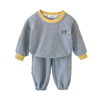 Load image into Gallery viewer, 2 Pieces Set Baby Kid Girls Print Tops And Solid Color Pants Wholesale 22092079
