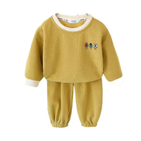 Load image into Gallery viewer, 2 Pieces Set Baby Kid Girls Print Tops And Solid Color Pants Wholesale 22092079
