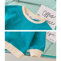 Load image into Gallery viewer, 2 Pieces Set Baby Kid Girls Print Tops And Solid Color Pants Wholesale 22092079
