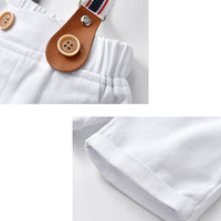 Load image into Gallery viewer, 2 Pieces Set Baby Kid Boys Birthday Party Solid Color Bow Shirts And Rompers Wholesale 22092086
