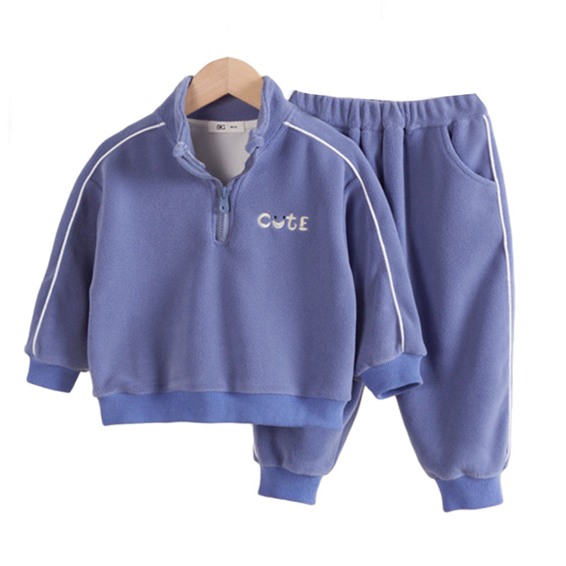 2 Pieces Set Baby Kid Unisex Letters Tops And Pants Wholesale 220922203