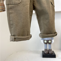 Load image into Gallery viewer, 3 Pieces Set Baby Kid Boys Solid Color Vests Waistcoats Checked Shirts And Pants Wholesale 22092227
