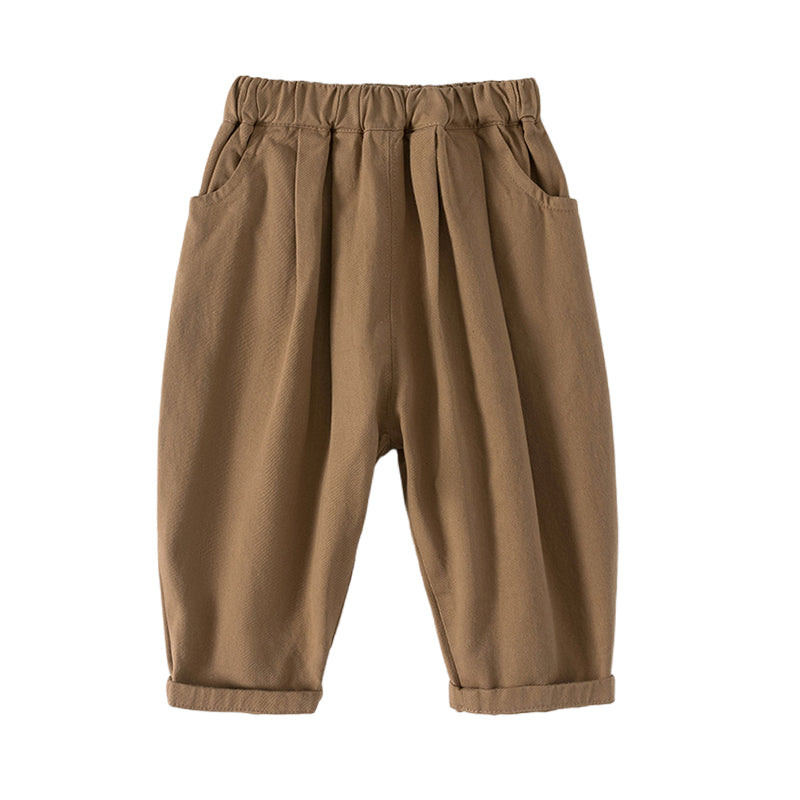 Baby Kid Unisex Solid Color Pants Wholesale 220922276