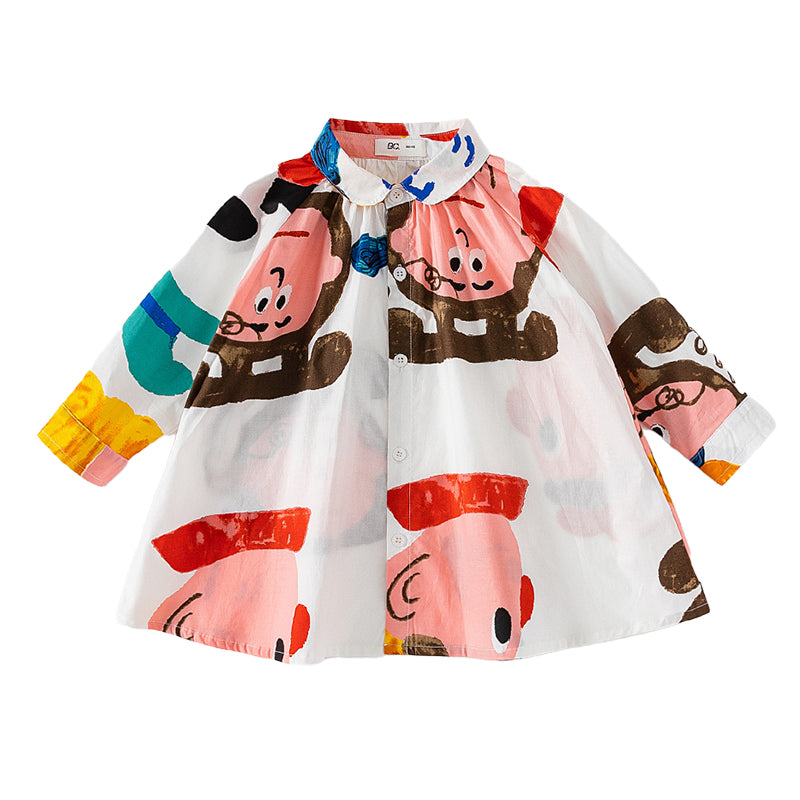 Baby Kid Girls Cartoon Dresses Wholesale 220922325